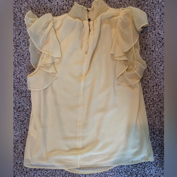 Yellow Ruffle Sleeve Blouse - Picture 2 of 2